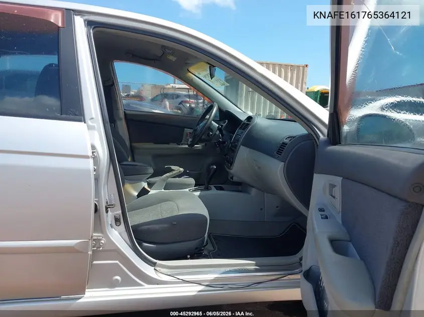 2006 Kia Spectra5 VIN: KNAFE161765364121 Lot: 45292965