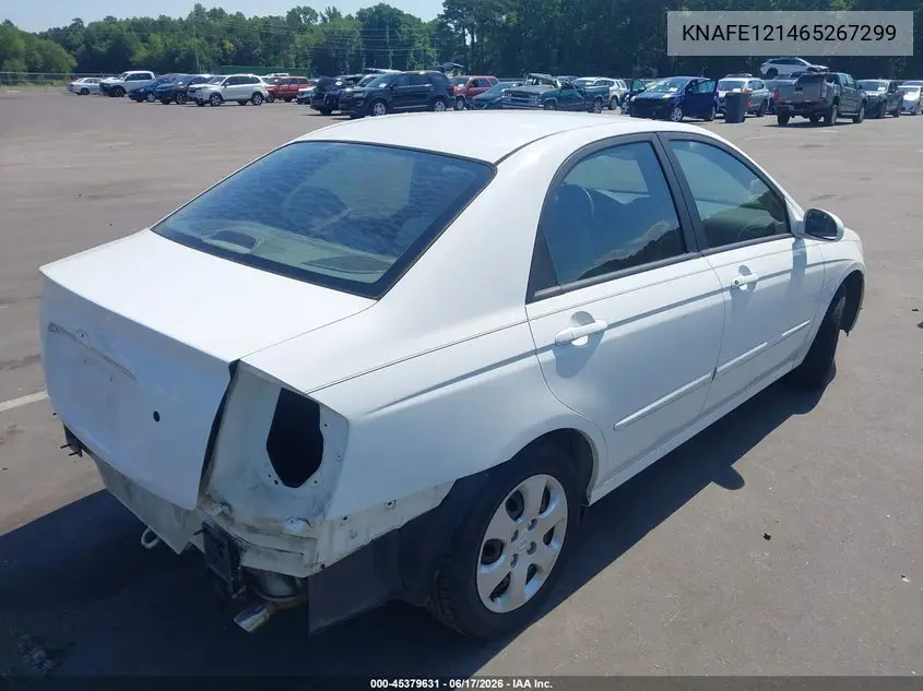 2006 Kia Spectra Ex/Lx/Sx VIN: KNAFE121465267299 Lot: 45379631