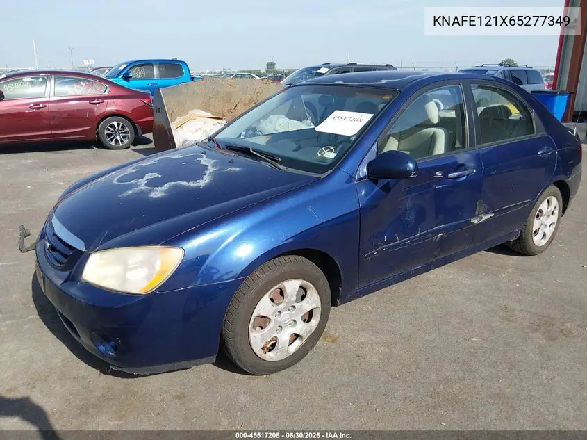 2006 Kia Spectra Ex/Lx/Sx VIN: KNAFE121X65277349 Lot: 45517208