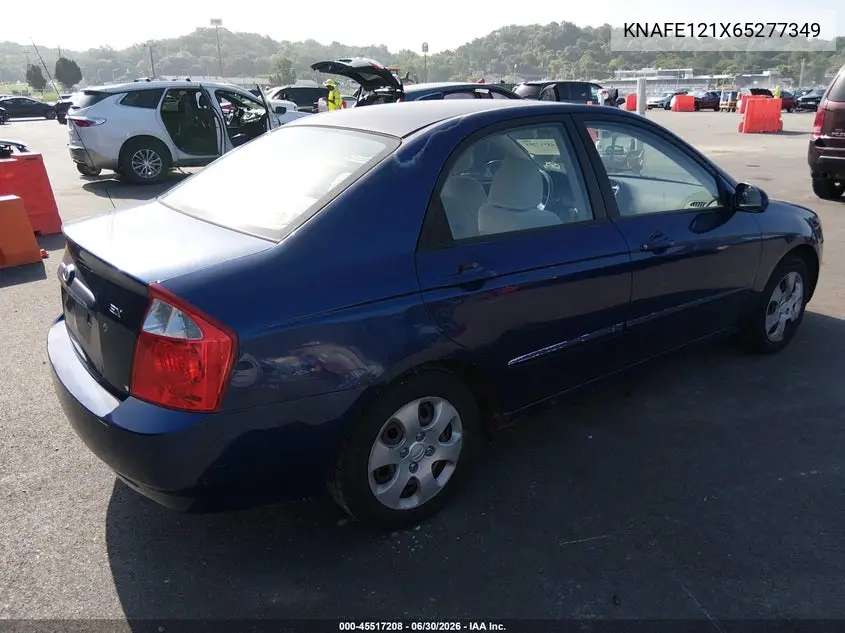 2006 Kia Spectra Ex/Lx/Sx VIN: KNAFE121X65277349 Lot: 45517208