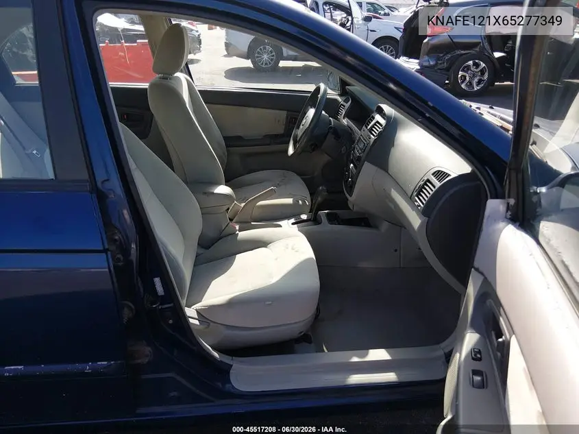 2006 Kia Spectra Ex/Lx/Sx VIN: KNAFE121X65277349 Lot: 45517208