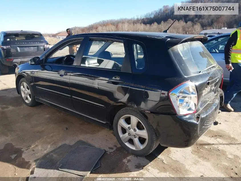 2007 Kia Spectra5 Sx VIN: KNAFE161X75007744 Lot: 43722425