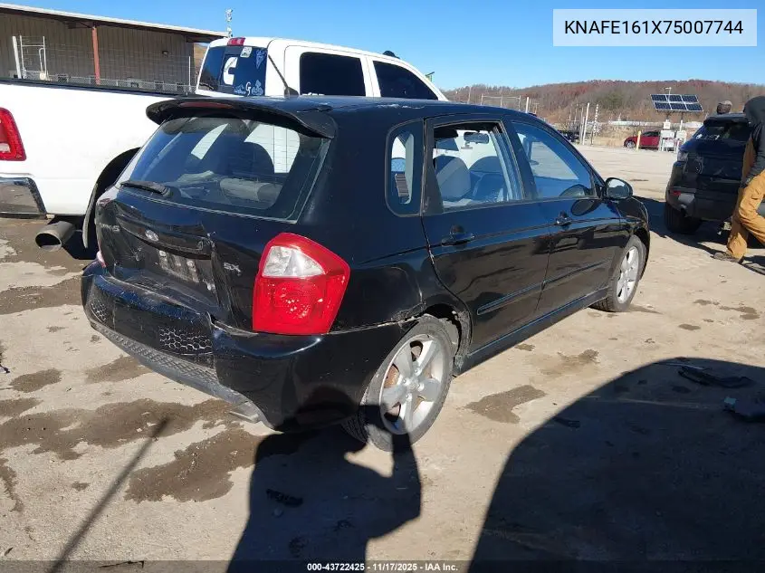 2007 Kia Spectra5 Sx VIN: KNAFE161X75007744 Lot: 43722425