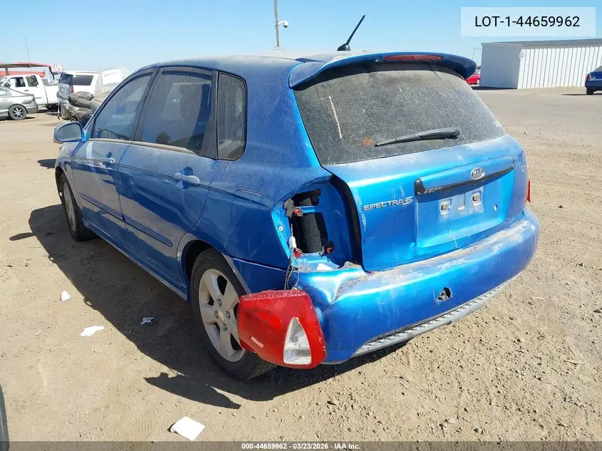 2007 Kia Spectra5 Sx VIN: KNAFE162175007303 Lot: 44659962