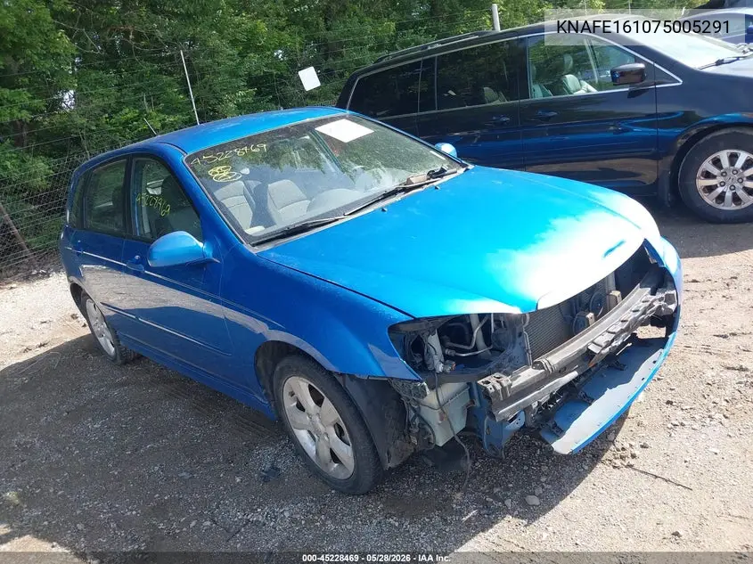 2007 Kia Spectra5 Sx VIN: KNAFE161075005291 Lot: 45228469