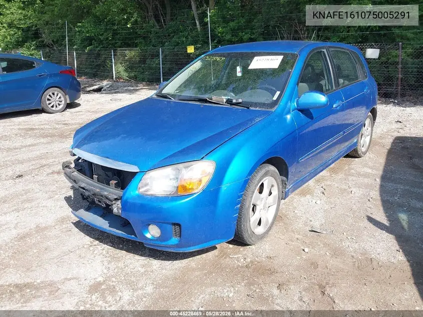 2007 Kia Spectra5 Sx VIN: KNAFE161075005291 Lot: 45228469