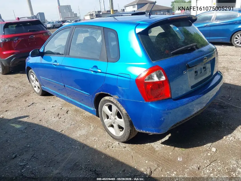 2007 Kia Spectra5 Sx VIN: KNAFE161075005291 Lot: 45228469