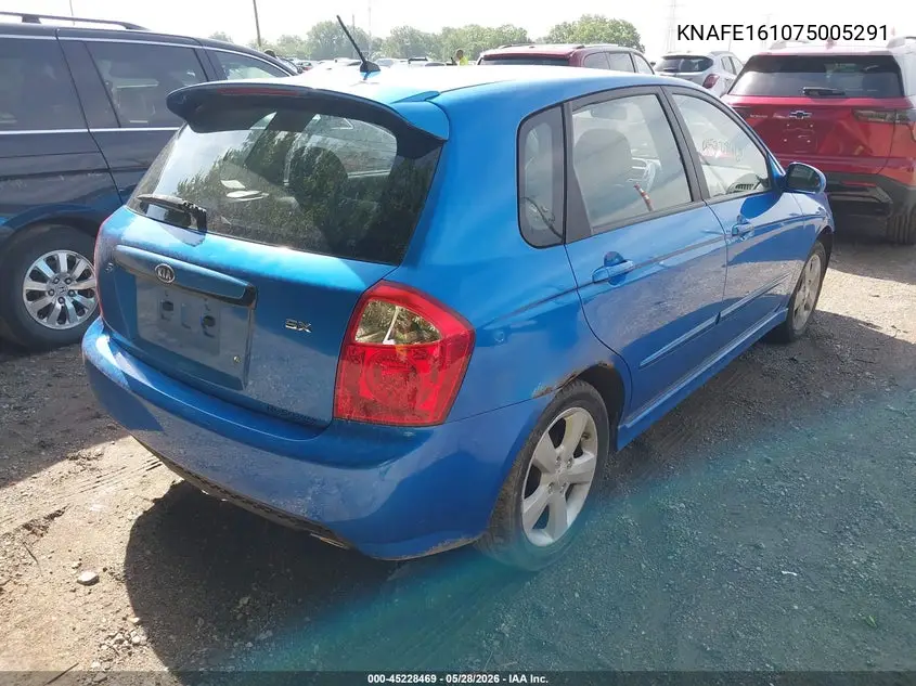 2007 Kia Spectra5 Sx VIN: KNAFE161075005291 Lot: 45228469