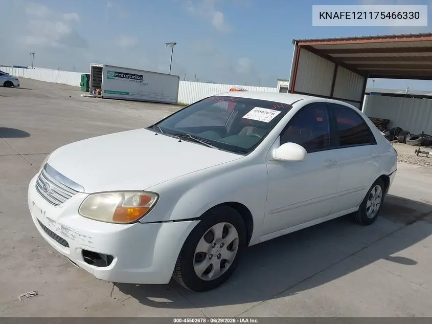2007 Kia Spectra Ex VIN: KNAFE121175466330 Lot: 45502678