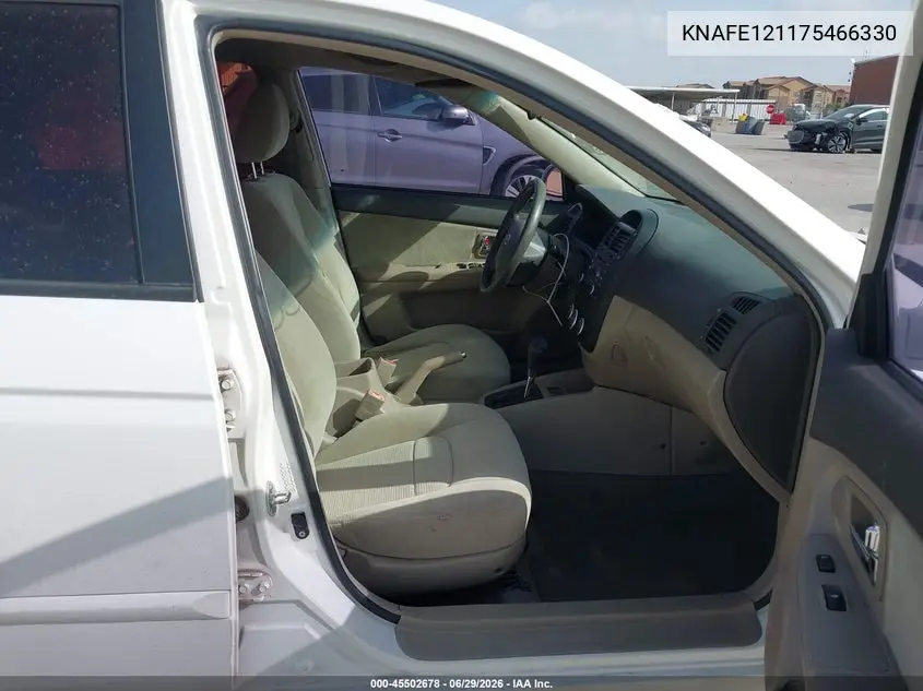 2007 Kia Spectra Ex VIN: KNAFE121175466330 Lot: 45502678