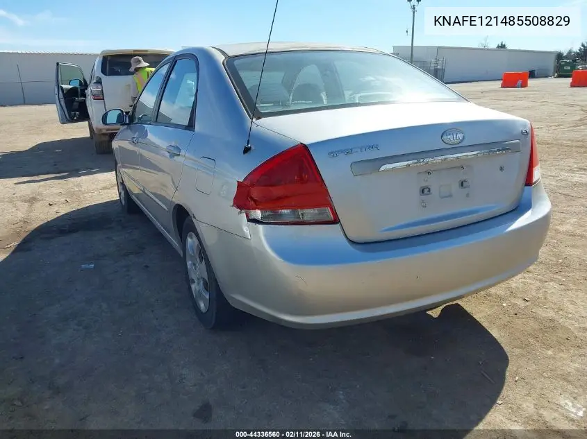 2008 Kia Spectra Ex VIN: KNAFE121485508829 Lot: 44336560