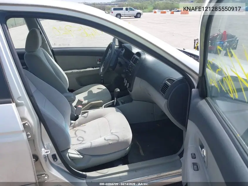 2008 Kia Spectra Ex VIN: KNAFE121285550917 Lot: 44865720