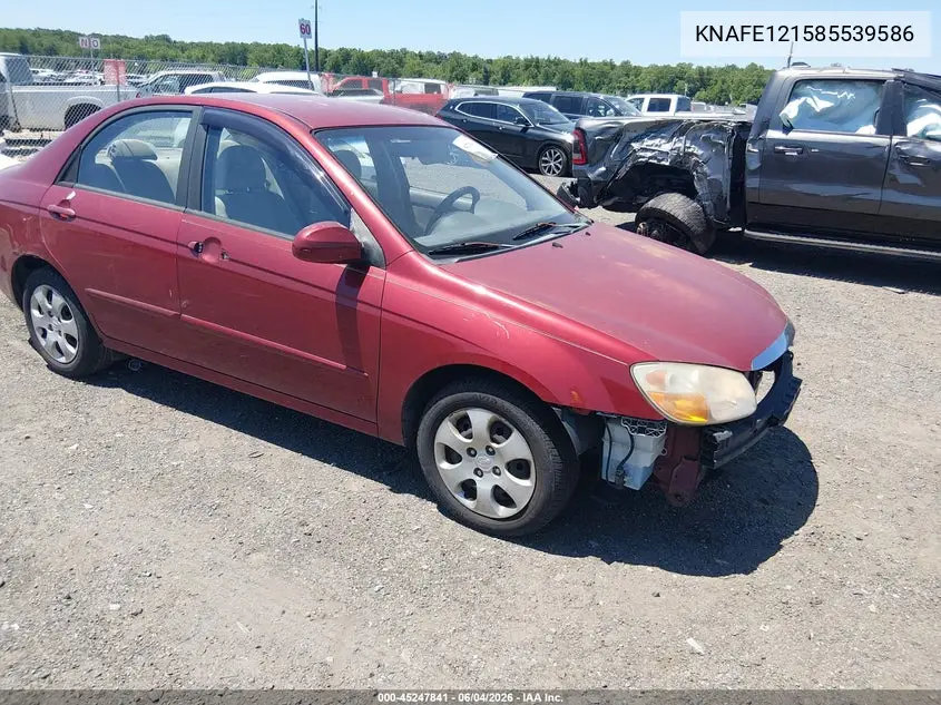 2008 Kia Spectra Ex VIN: KNAFE121585539586 Lot: 45247841