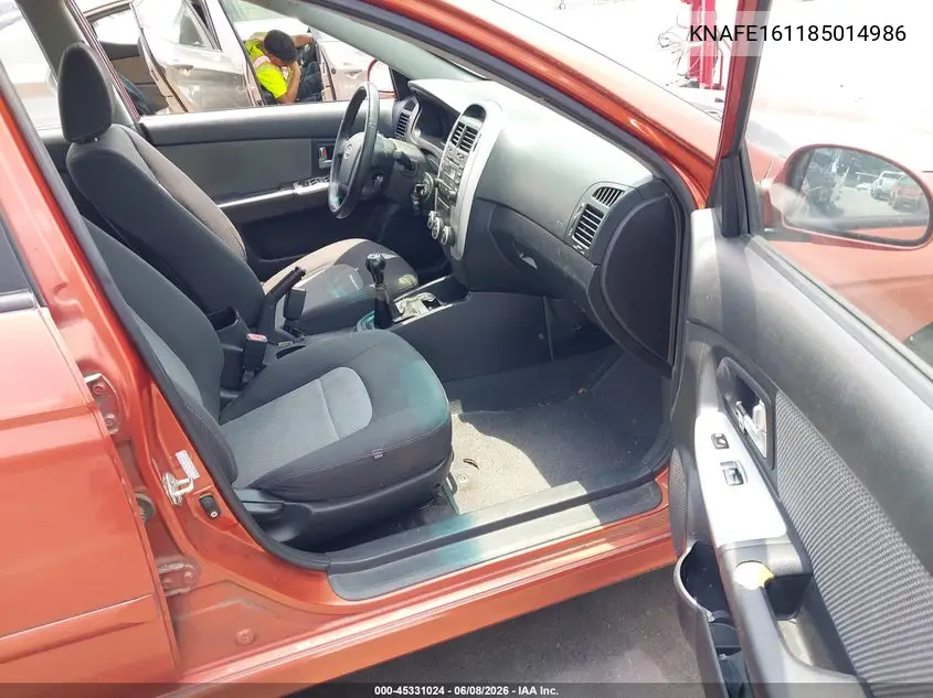 2008 Kia Spectra5 Sx VIN: KNAFE161185014986 Lot: 45331024