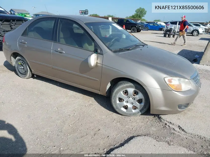 2008 Kia Spectra Ex VIN: KNAFE121X85500606 Lot: 45395881