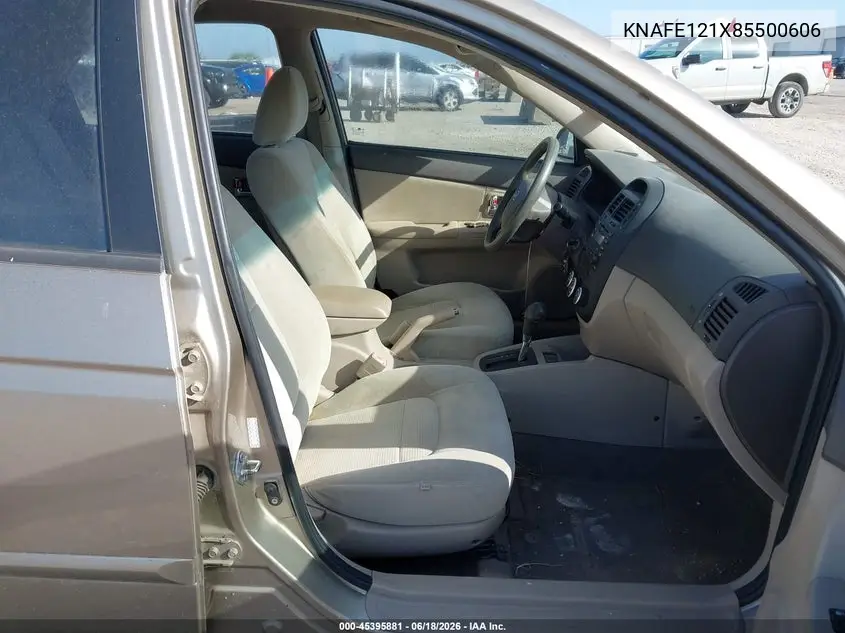 2008 Kia Spectra Ex VIN: KNAFE121X85500606 Lot: 45395881