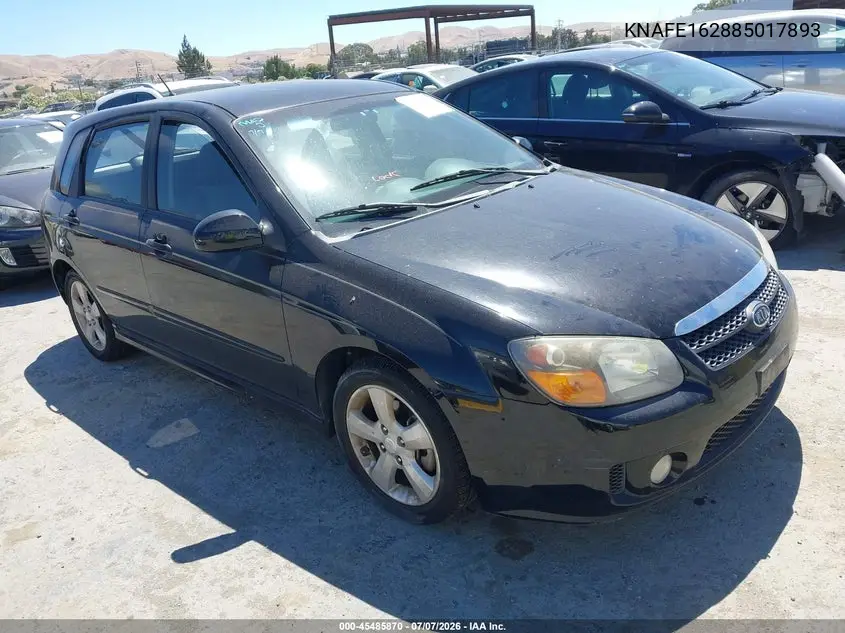 2008 Kia Spectra5 Sx VIN: KNAFE162885017893 Lot: 45485870