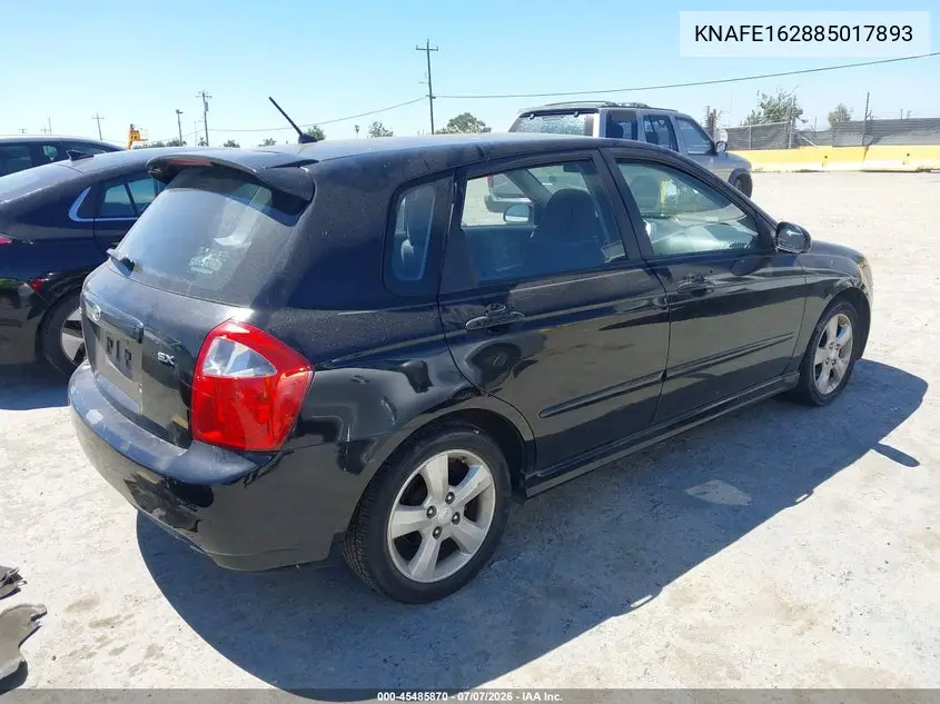 2008 Kia Spectra5 Sx VIN: KNAFE162885017893 Lot: 45485870