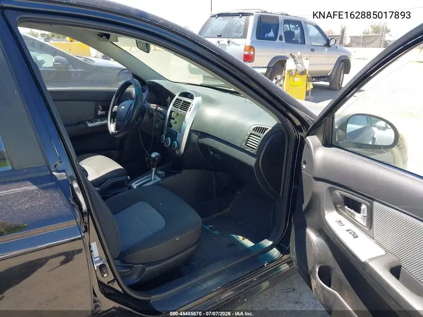 2008 Kia Spectra5 Sx VIN: KNAFE162885017893 Lot: 45485870