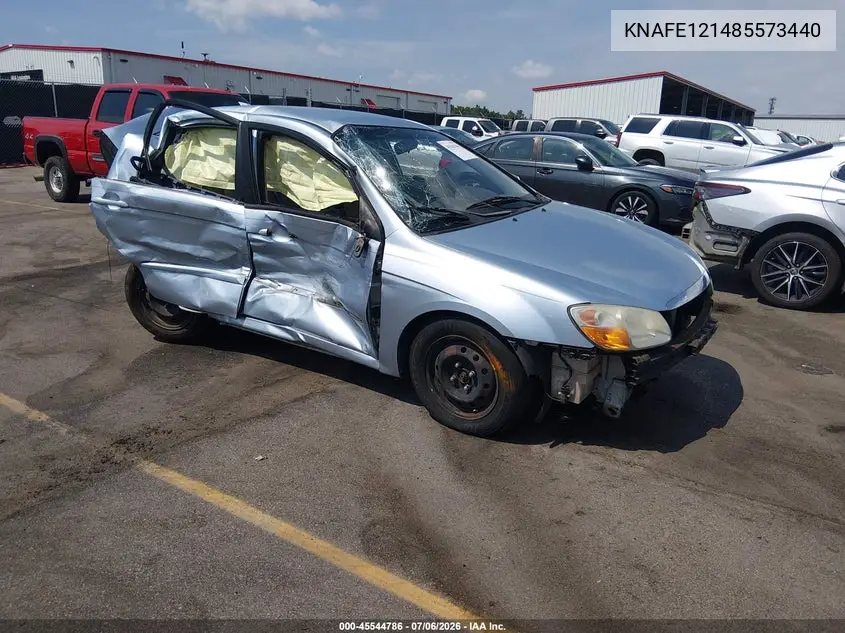 2008 Kia Spectra Ex VIN: KNAFE121485573440 Lot: 45544786