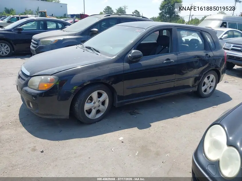 2008 Kia Spectra5 Sx VIN: KNAFE161885019523 Lot: 45629388