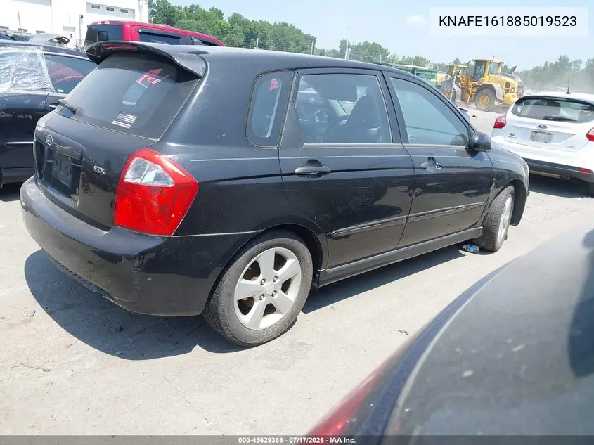 2008 Kia Spectra5 Sx VIN: KNAFE161885019523 Lot: 45629388