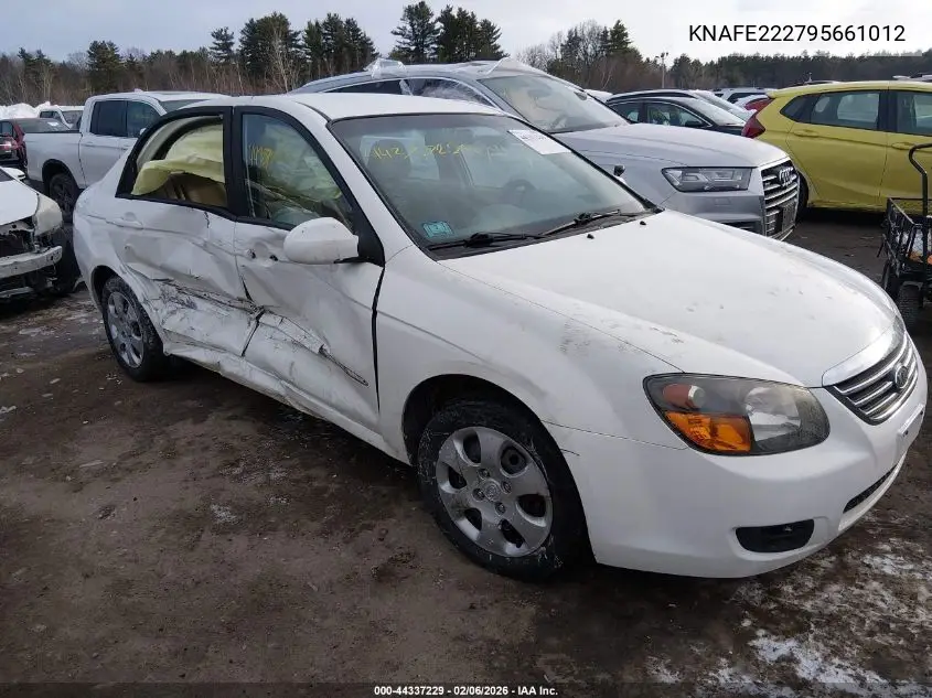 2009 Kia Spectra Ex VIN: KNAFE222795661012 Lot: 44337229