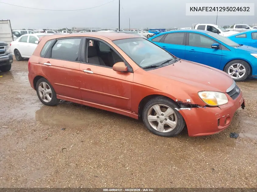 2009 Kia Spectra5 Sx VIN: KNAFE241295024632 Lot: 44904131