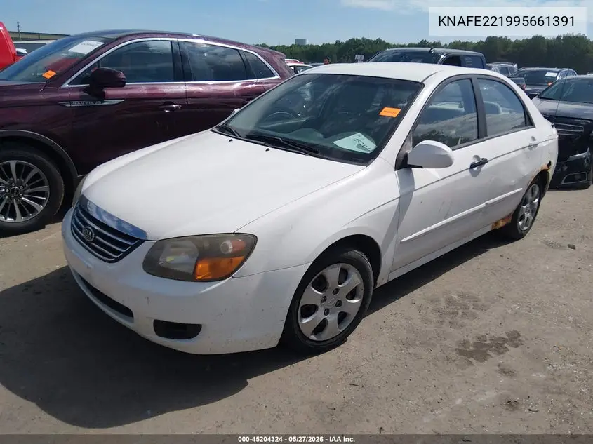 2009 Kia Spectra Ex VIN: KNAFE221995661391 Lot: 45204324