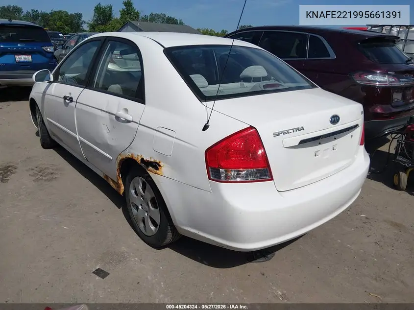2009 Kia Spectra Ex VIN: KNAFE221995661391 Lot: 45204324