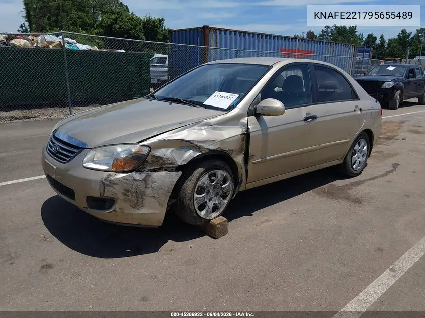 2009 Kia Spectra Ex VIN: KNAFE221795655489 Lot: 45206922
