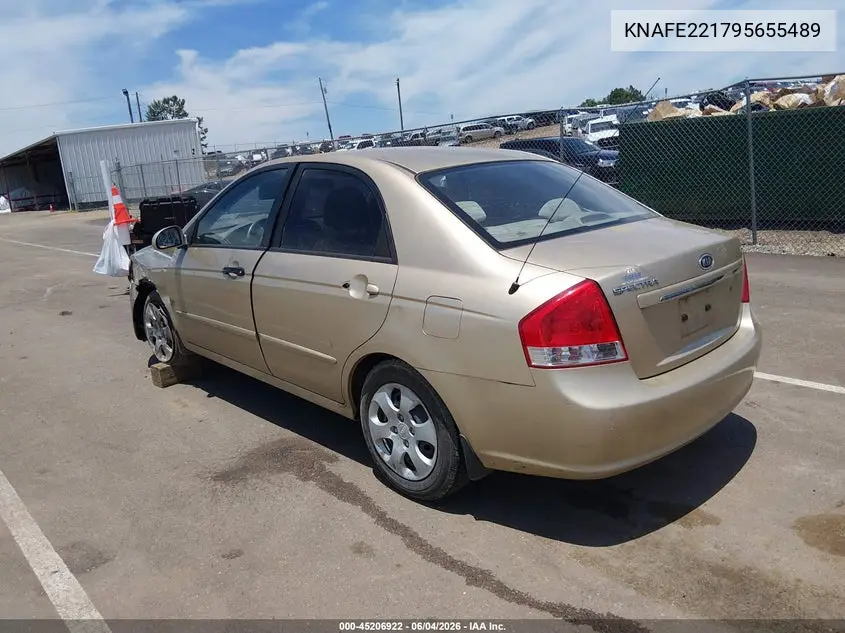2009 Kia Spectra Ex VIN: KNAFE221795655489 Lot: 45206922