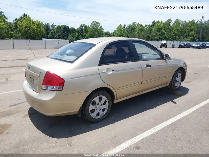 2009 Kia Spectra Ex VIN: KNAFE221795655489 Lot: 45206922