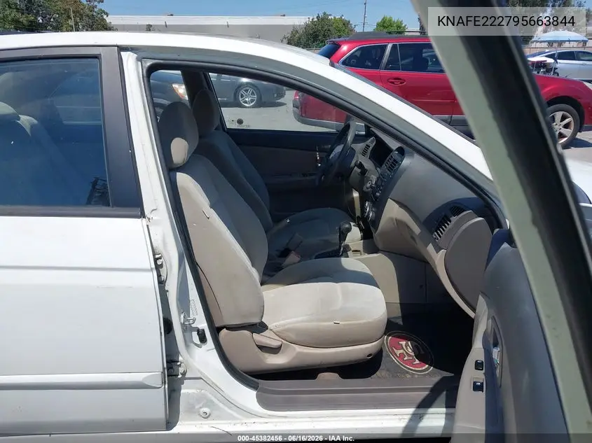 2009 Kia Spectra Ex VIN: KNAFE222795663844 Lot: 45382456
