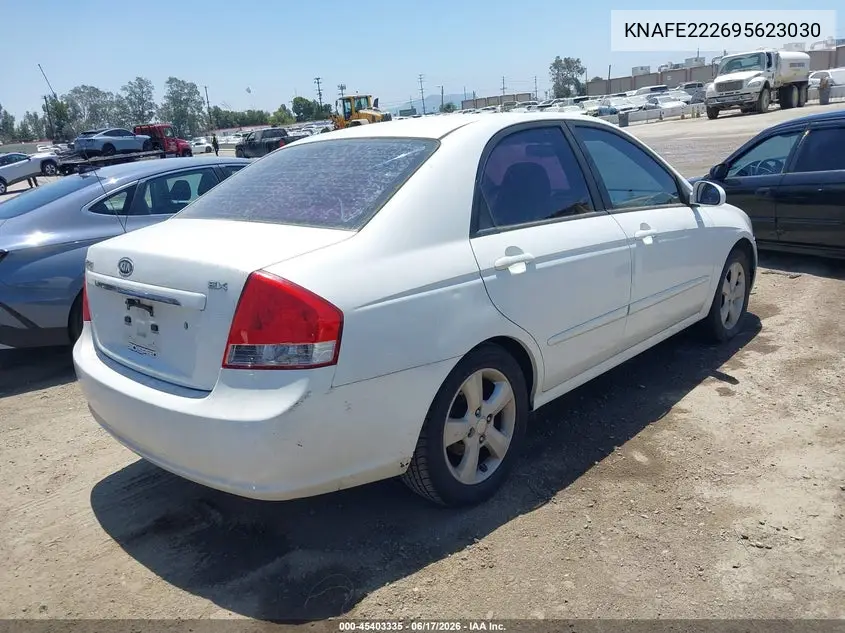 2009 Kia Spectra Ex VIN: KNAFE222695623030 Lot: 45403335