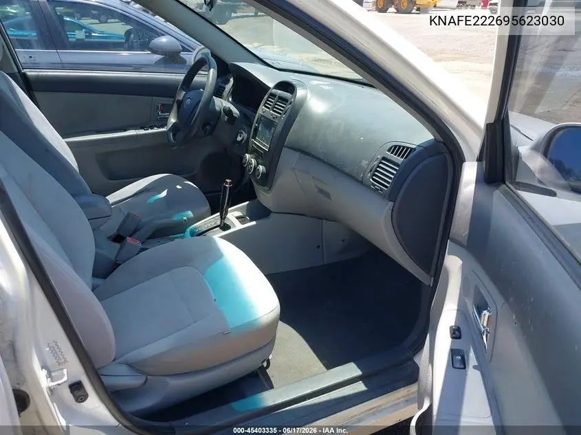 2009 Kia Spectra Ex VIN: KNAFE222695623030 Lot: 45403335