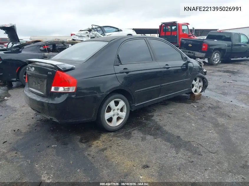 2009 Kia Spectra Sx VIN: KNAFE221395026991 Lot: 45417526