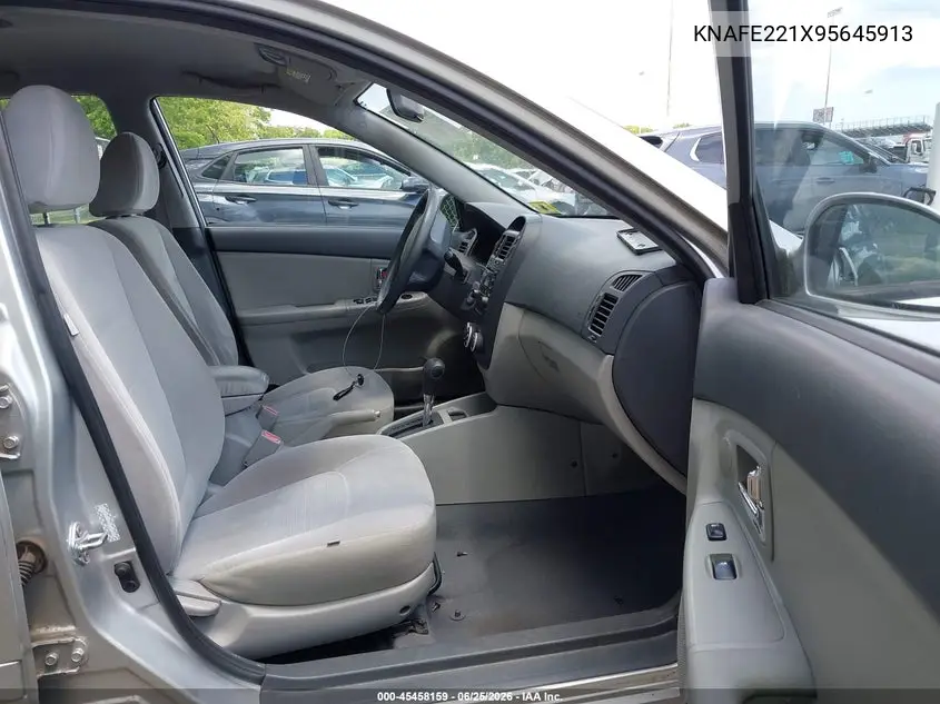 2009 Kia Spectra Ex VIN: KNAFE221X95645913 Lot: 45458159