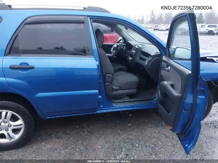KNDJE723567280004 2006 Kia Sportage Ex V6/Lx V6