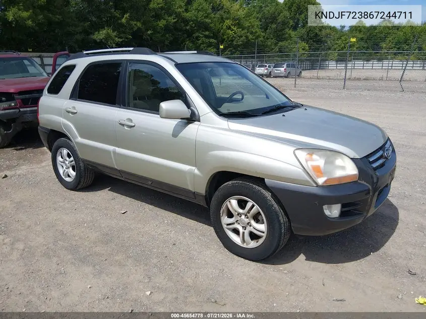 2006 Kia Sportage Ex V6/Lx V6 VIN: KNDJF723867244711 Lot: 45654778