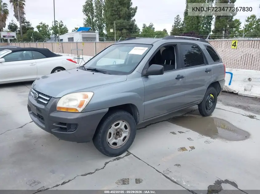 2007 Kia Sportage Lx V6 VIN: KNDJF723477367830 Lot: 45235105