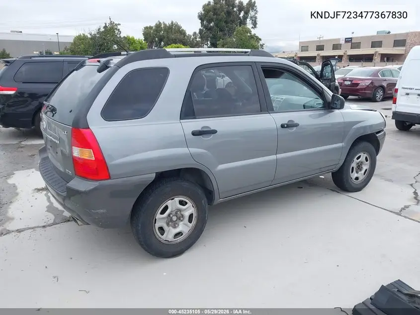 2007 Kia Sportage Lx V6 VIN: KNDJF723477367830 Lot: 45235105