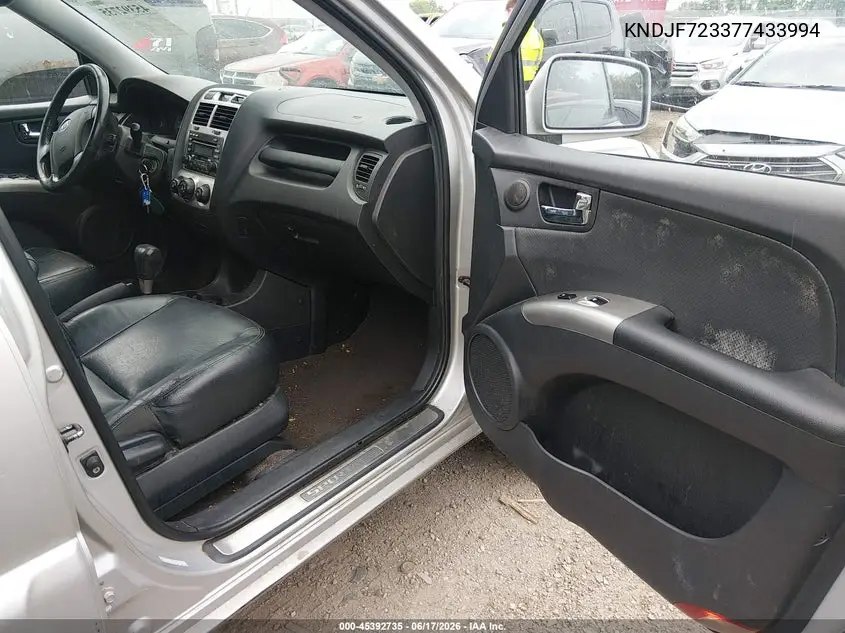 2007 Kia Sportage Ex V6 VIN: KNDJF723377433994 Lot: 45392735