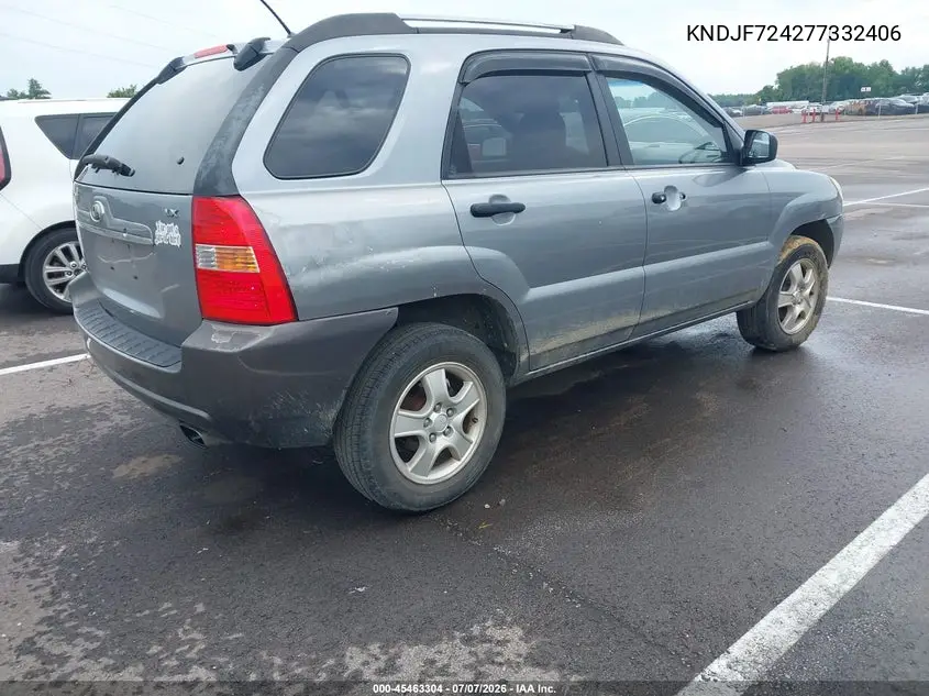 2007 Kia Sportage Lx VIN: KNDJF724277332406 Lot: 45463304