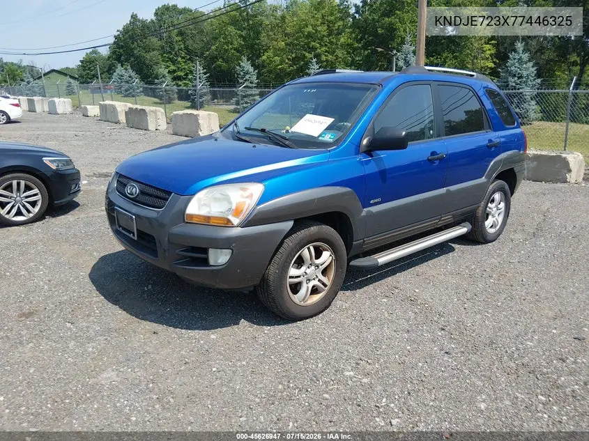 2007 Kia Sportage Lx V6 VIN: KNDJE723X77446325 Lot: 45626947