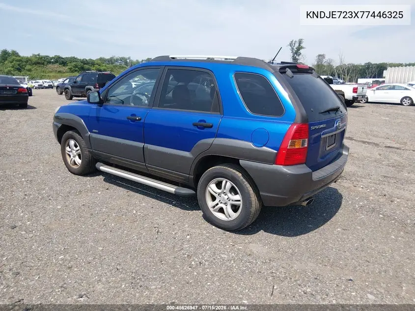 2007 Kia Sportage Lx V6 VIN: KNDJE723X77446325 Lot: 45626947