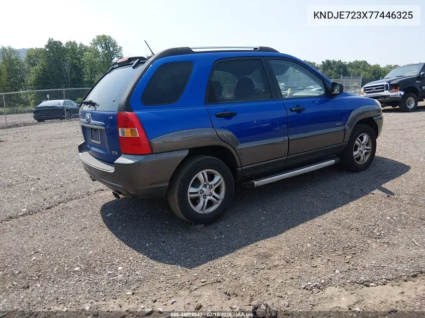2007 Kia Sportage Lx V6 VIN: KNDJE723X77446325 Lot: 45626947