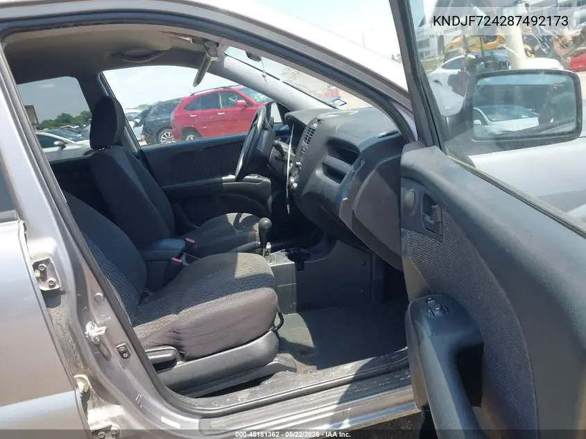 2008 Kia Sportage Lx VIN: KNDJF724287492173 Lot: 45181362