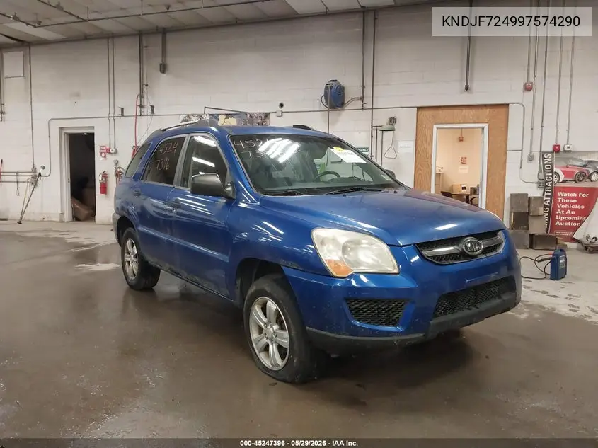 2009 Kia Sportage Lx VIN: KNDJF724997574290 Lot: 45247396