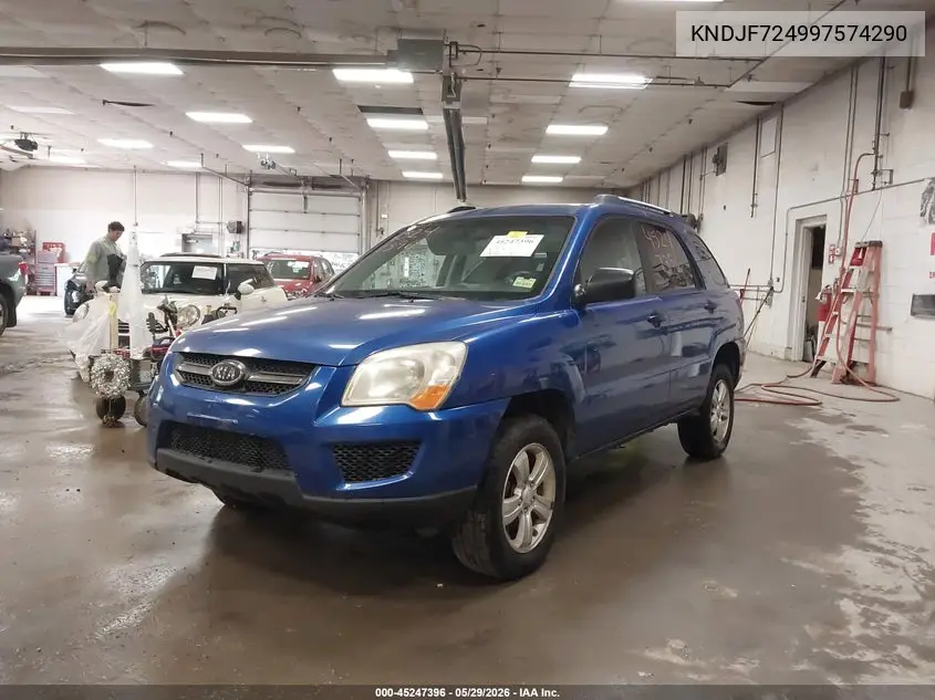 2009 Kia Sportage Lx VIN: KNDJF724997574290 Lot: 45247396